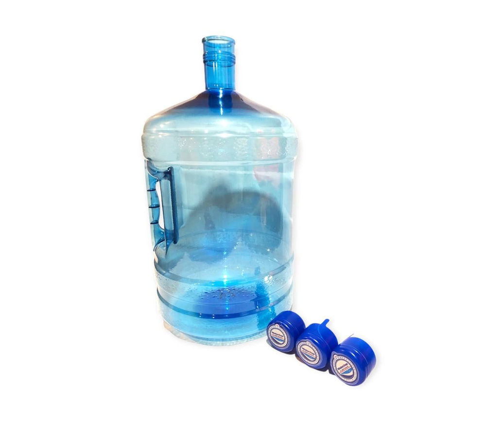 Бутылка для воды с ручкой 19 литров плюс 3 крышки #1