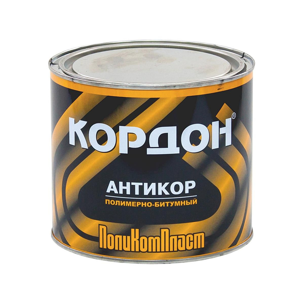 ПОЛИКОМПЛАСТ Кордон полимерно-битумный антикор (черный) 2,3 кг.  #1