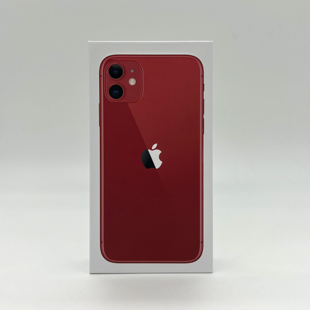 Коробка (муляж) iPhone 11 / Макет-копия для розыгрыша (сувенирная) Айфон  11, Красный