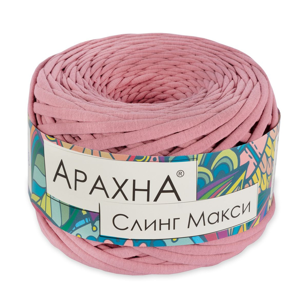 Пряжа ARACHNA "Sling Maxi", цвет: 40 - Сухая роза, 1 шт., 100% хлопок 300 г. 100 м.  #1