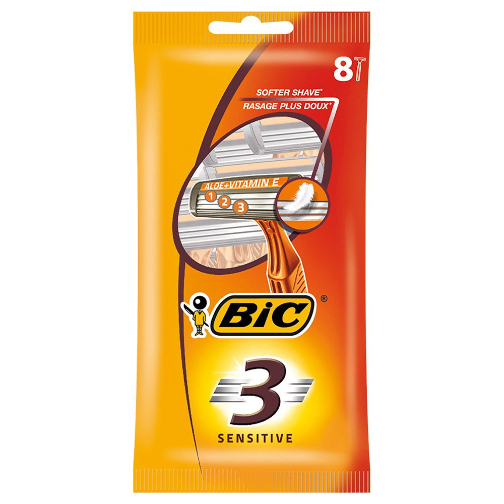 Bic Станки для бритья 3 Sensitive одноразовые 8шт #1