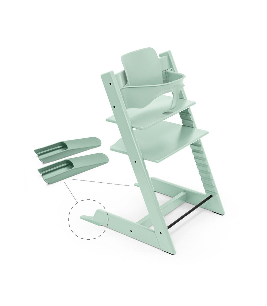 Стульчик Stokke TRIPP TRAPP Soft mint с сидением Baby Set #1