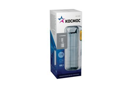 Фонарь-светильник 10Вт COB LED 4В 2мА.ч зарядка от USB Космос KOC118LED  #1