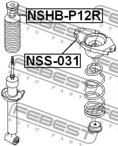 SAFEBEST Амортизатор подвески, арт. NSHBP12R #1