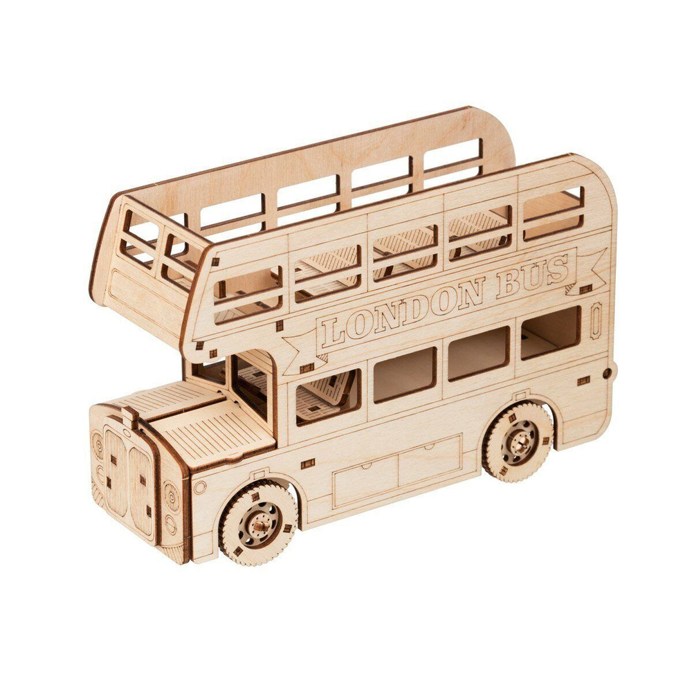 Пазлы деревянные 3D "Английский автобус" #1