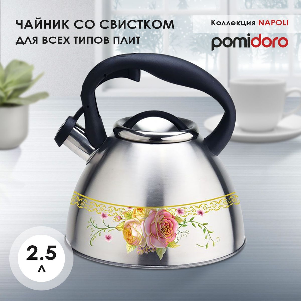 Чайник со свистком P-650201 Napoli 2,5 л #1