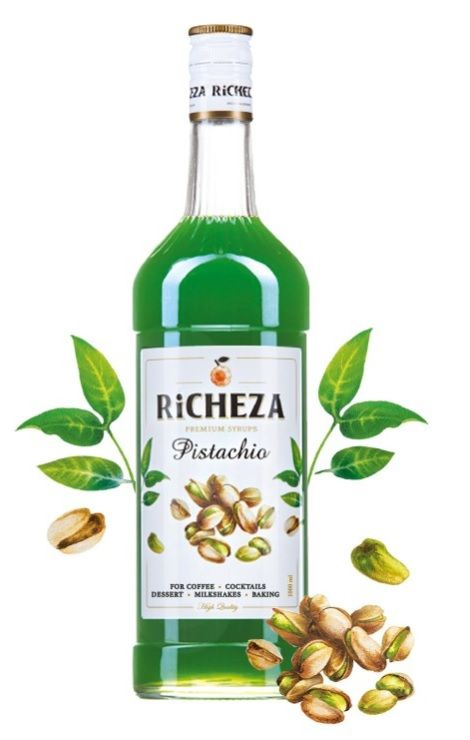 Сироп RICHEZA Фисташка для кофе, коктейлей, десертов, выпечки и мороженого, 1 л  #1