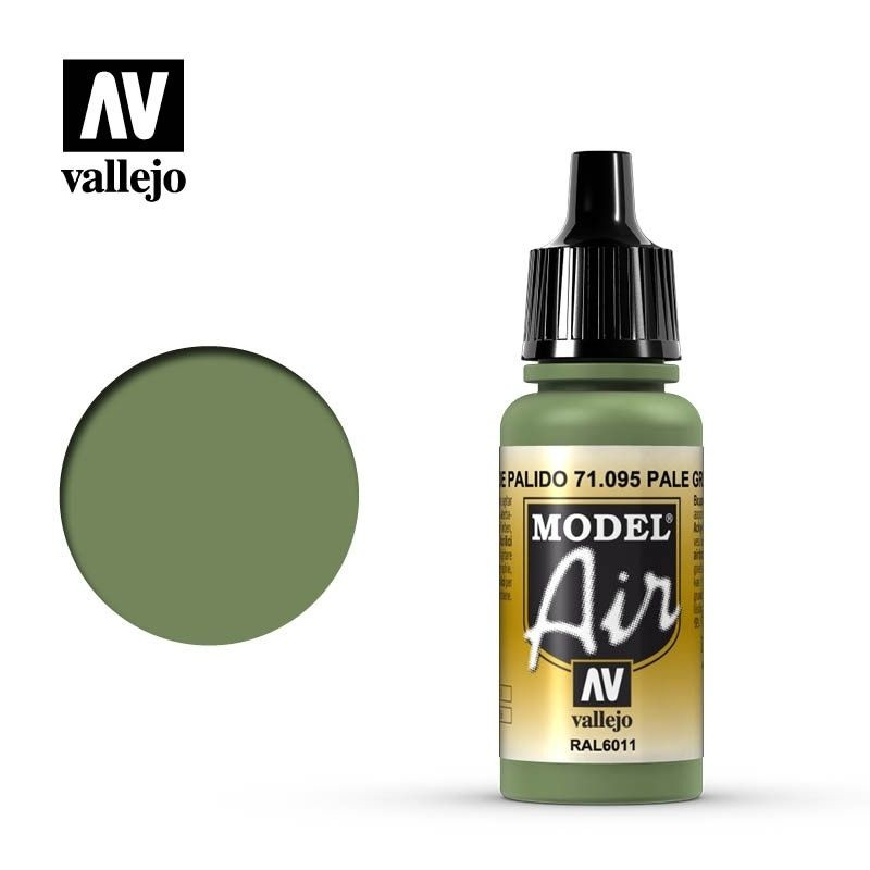 Краска для сборных моделей Vallejo, серия Model Air, цвет 71.095 (Pale Green)  #1