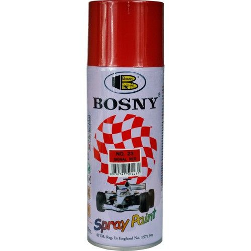 Bosny Аэрозольная краска, Акриловая, Глянцевое покрытие, 0.5 л, красный  #1