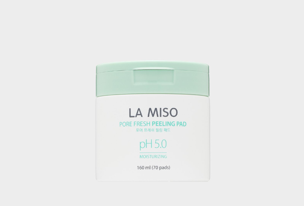 Очищающие и отшелушивающие салфетки для лица la miso pore fresh peeling pad  #1