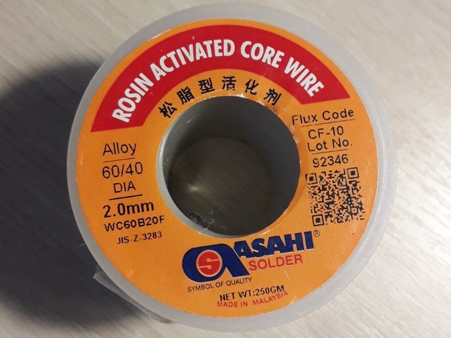 Припой ASAHI с флюсом CF-10 2,0 мм 0,25 кг - купить с доставкой по ...