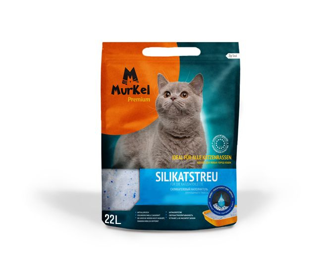 Наполнитель для кошачьего туалета силикагелевый Murkel без аромата, 22 л  #1