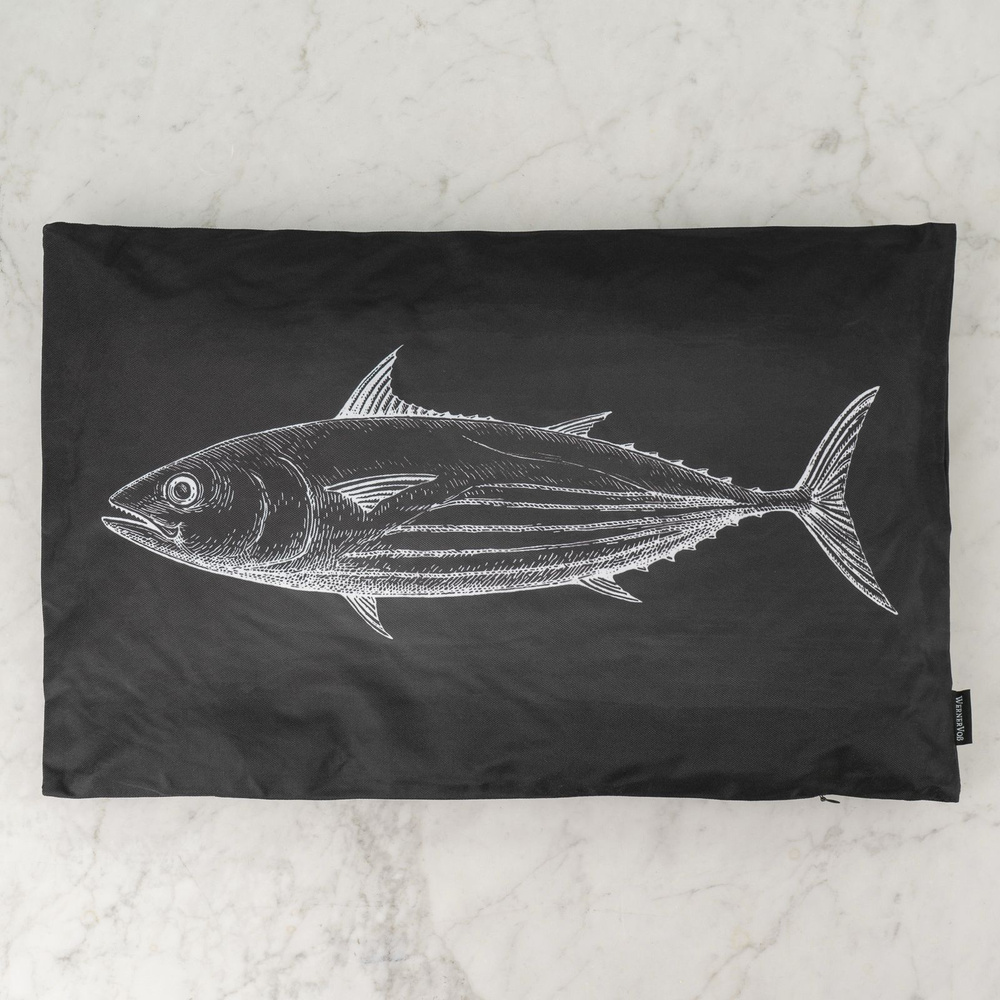 Декоративная подушка Cushion Fish Black #1