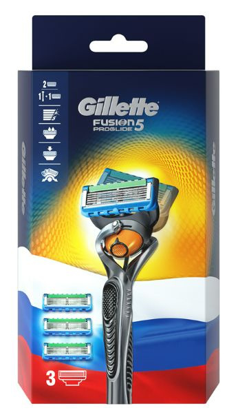 Gillette Бритвенный станок Fusion ProGlide Flexball + 3 сменные кассеты  #1