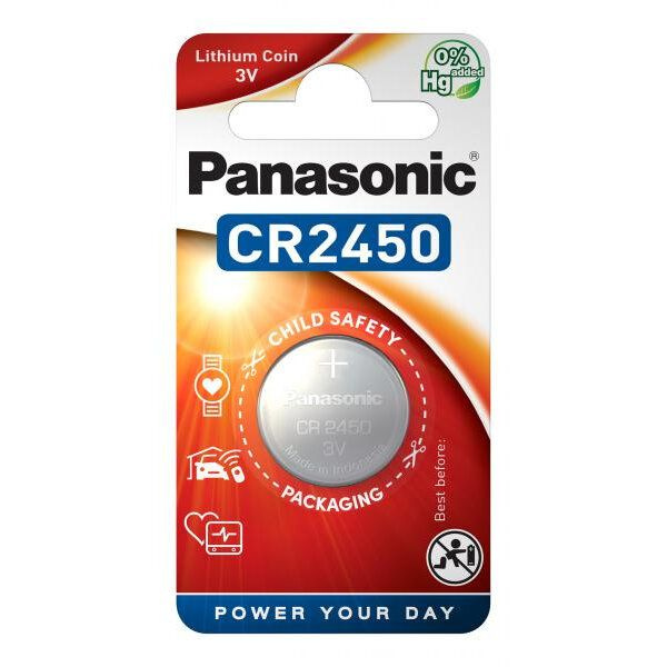 Panasonic Батарейка CR2450, Литиевый тип, 1 шт #1