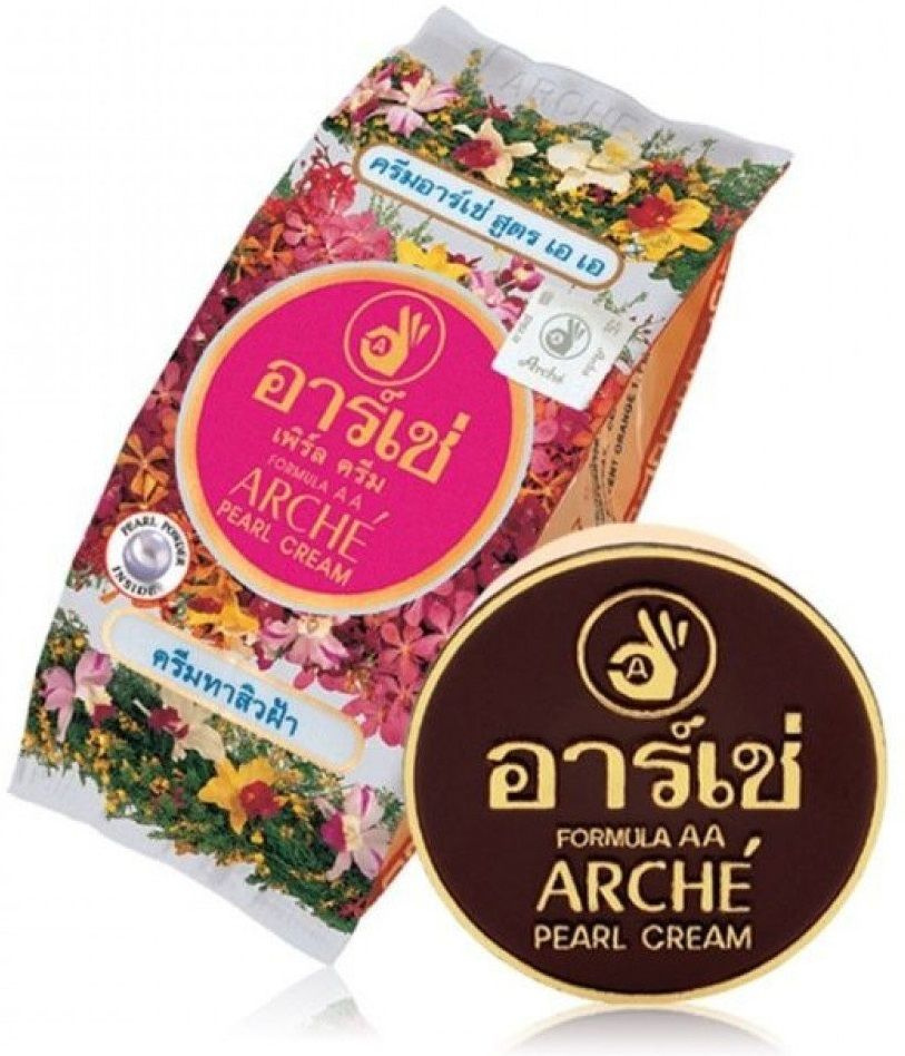 Тайский жемчужный крем для лица против пигментных пятен с отбеливающим эффектом Formula AA Arche pearl #1