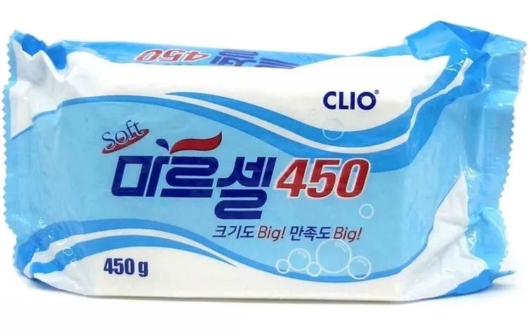 Мыло хозяйственное кусковое для стирки Clio Marcel Soft Big Laundry Soap, 450 г  #1