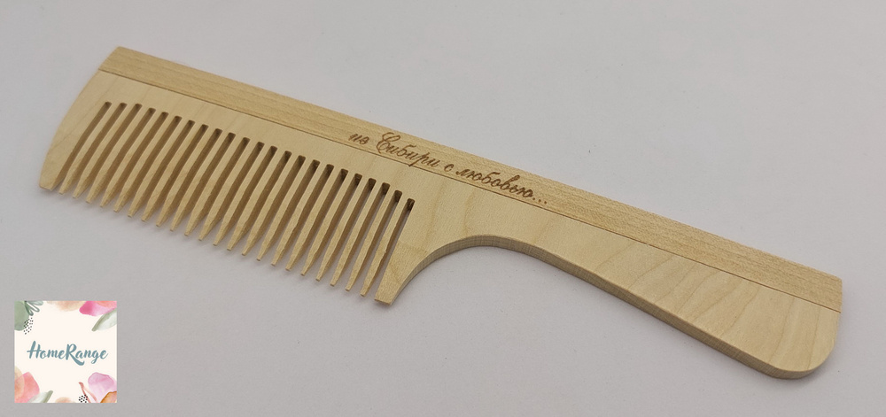 Деревянная расчёска для волос / Расческа из дерева #1
