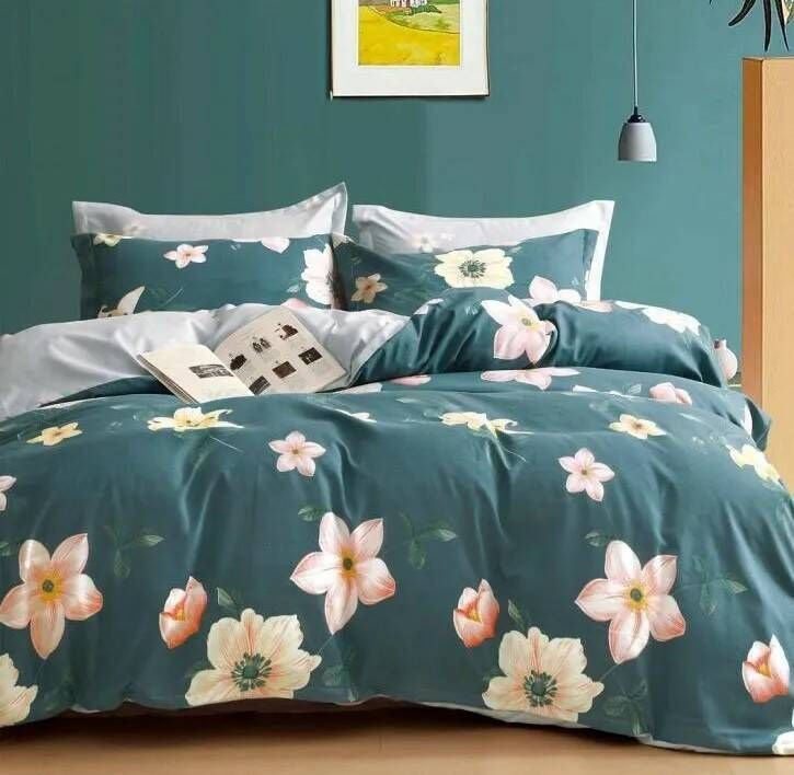 Home Textile Комплект постельного белья, Сатин, Евро, наволочки 50x70, 70x70  #1