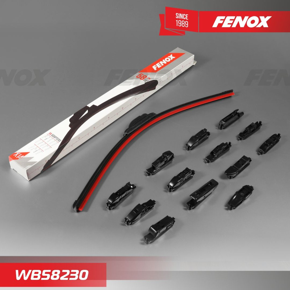 FENOX Щетка стеклоочистителя бескаркасная, арт. WB58230, 58 см + 58 см Уцененный товар  #1