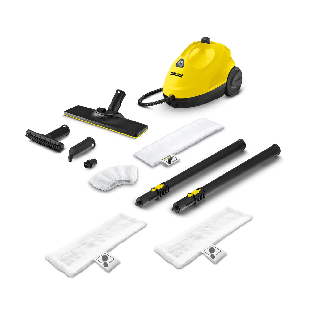 Пароочиститель для дома Karcher SC 2 EasyFix + 2 салфетки для пола VELER  #1