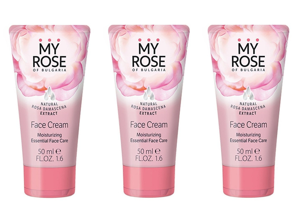 Rose of Bulgaria Крем для лица Дневной увлажняющий Face Cream, 50мл х 3 штуки  #1