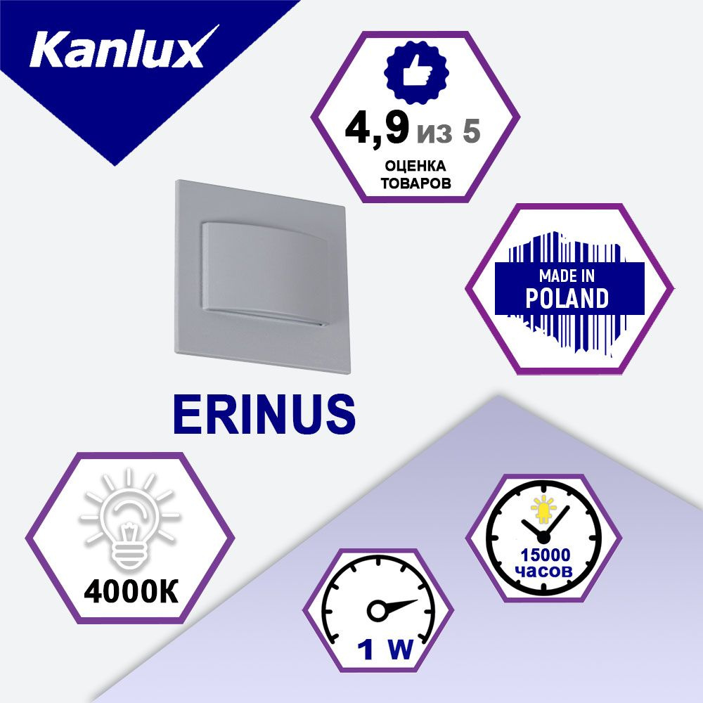 Kanlux Встраиваемый светильник, Без цоколя, 1.5 Вт #1