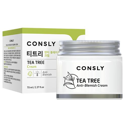 Consly Крем для проблемной кожи с экстрактом чайного дерева, Tea tree anti-blemish cream, 70мл. Корея. #1
