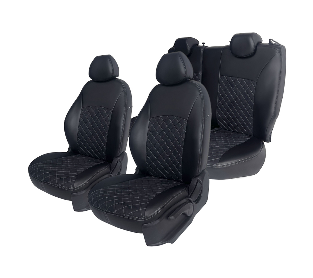 Чехлы на сиденья Hyundai Tucson IV 2020-2023 г. Раздельная спинка заднего ряда сидений 60/40, сиденье #1