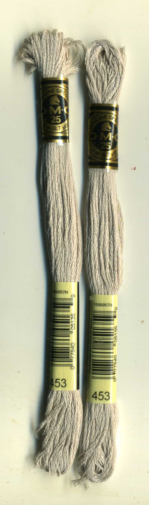 Мулине DMC (Франция), артикул 117, 100% хлопок, цвет 453 Серо-лиловый, комплект из 2 шт.  #1