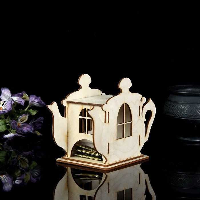 Чайный домик "Шкатулка для чайных пакетиков с крышкой" #1