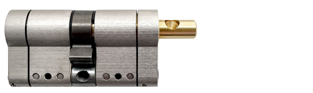 Цилиндровый механизм MOTTURA PRO MODULAR 77 мм. (36+41) ключ/вертушка, никель (личинка замка, сердцевина, #1