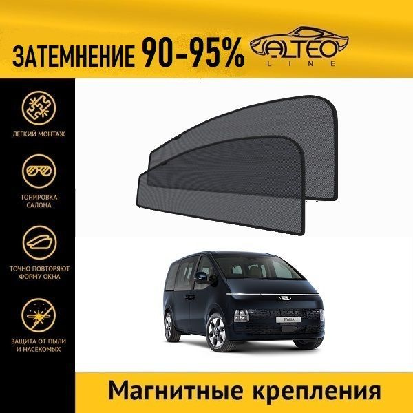 Автошторки ALTEO PREMIUM на Hyundai Staria (US4) (2021-н.в.) #1