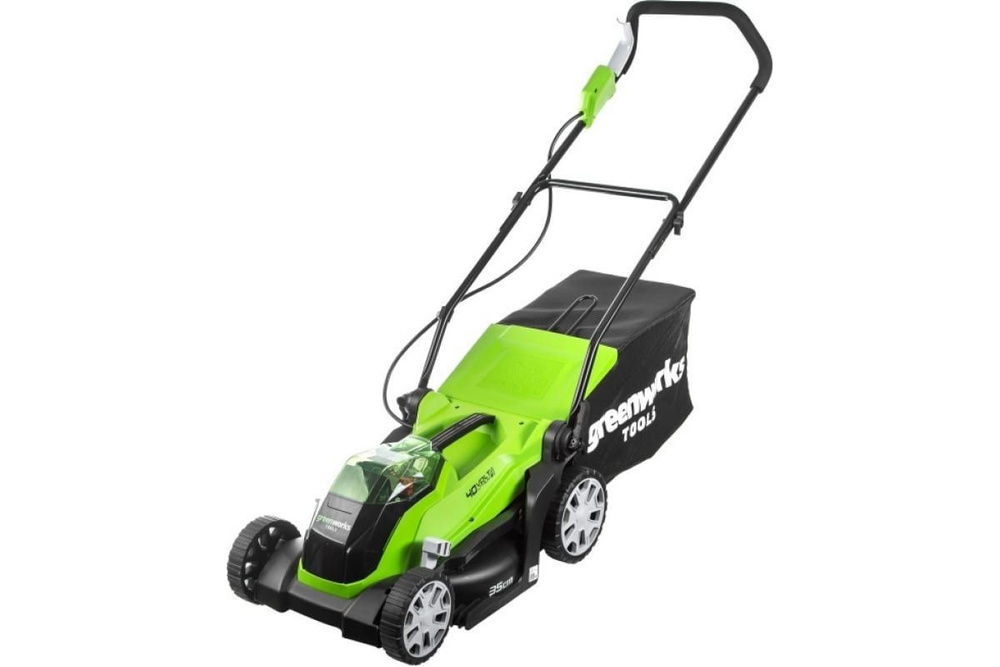 Аккумуляторная газонокосилка Greenworks G40LM35K2 40V 2501907UA #1