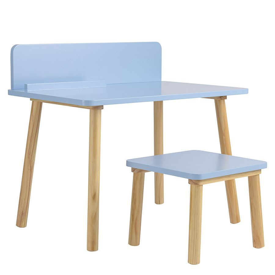 Набор детской мебели "Grete" голубого цвета: стульчик и стол  #1
