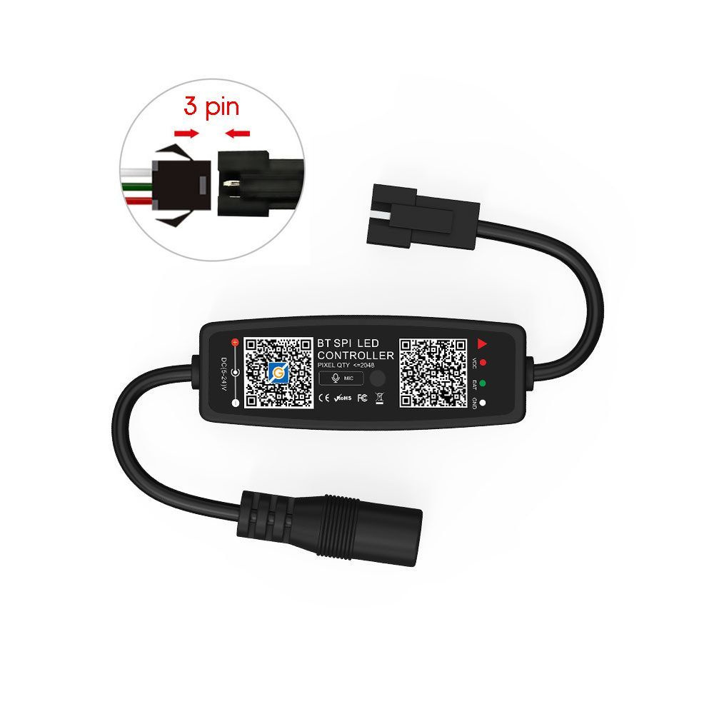 LED контроллер DC 12-24В (Bluetooth, RGB, 3PIN) Огонек OG-LDL43 #1