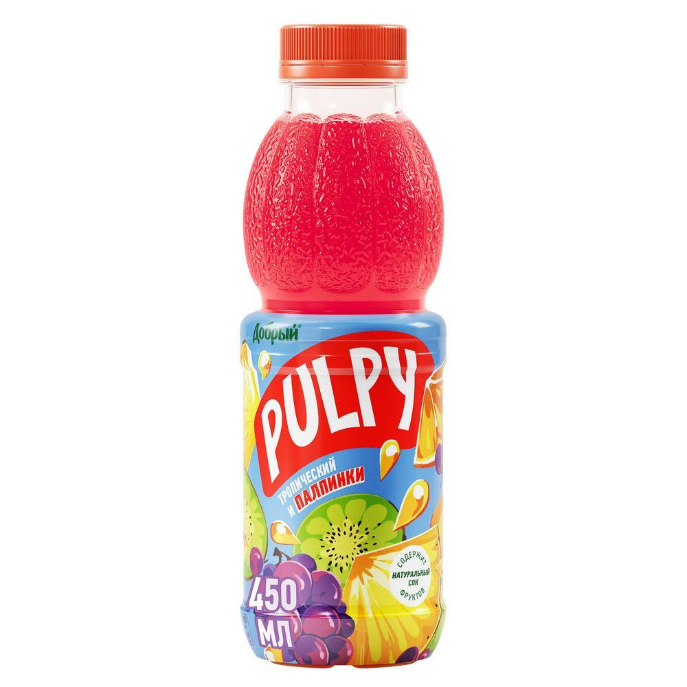 Напиток сокосодержащий Pulpy тропик 0,45 л #1