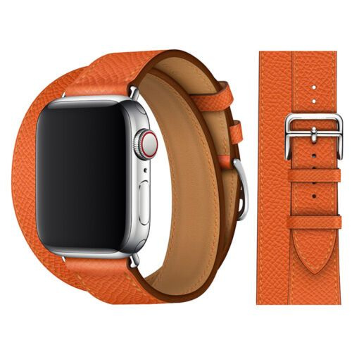 Двойной тур Watch Band для Эпл Вотч iWatch Ultra Series SE 8 7 6 5 4 3 2 1,Оранжевый,42mm,44mm,45mm,49mm #1