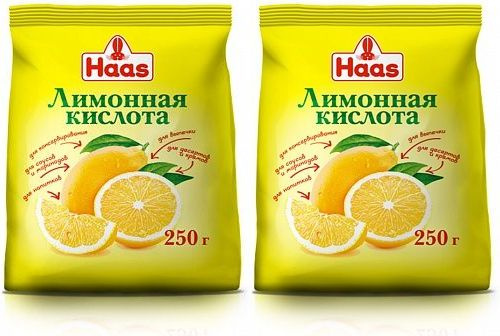 Лимонная кислота Haas, комплект: 2 упаковки по 250 г #1