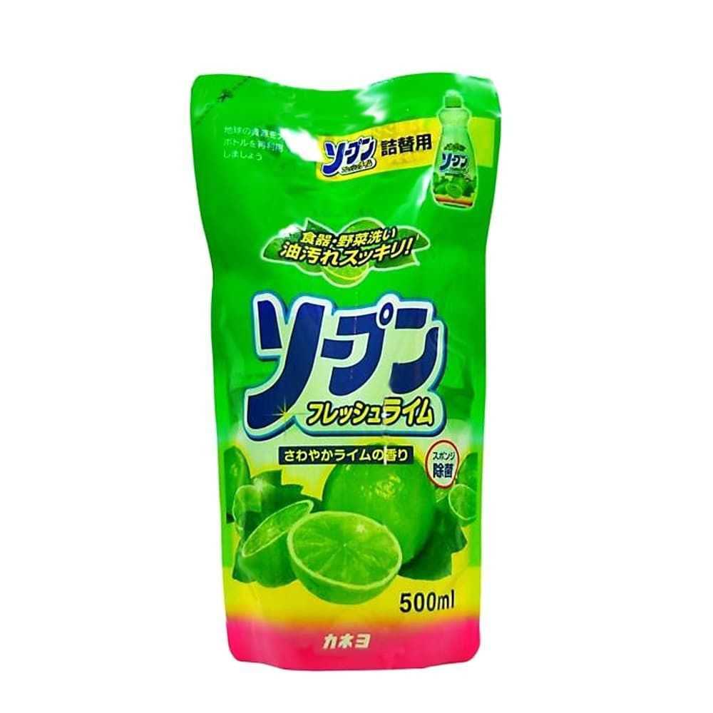Жидкость для мытья посуды, овощей и фруктов Свежий Лайм Kaneyo Fresh Lime, 500ml  #1