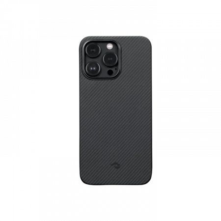 Чехол Pitaka MagEZ Case 3 для iPhone 14 Pro Max (6.7"), черно-серый узкое плетение, кевлар (арамид)  #1