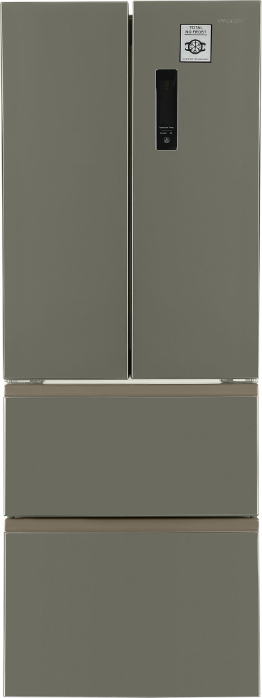 Холодильник Side-by-Side Hyundai CM4045FIX, серебристый, Total No Frost, 357 л, мощность замораживания #1