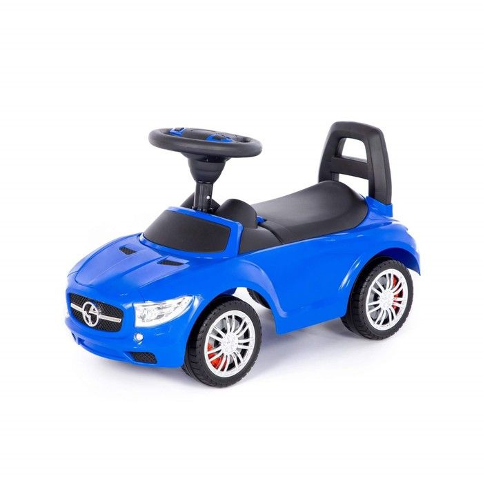 Каталка-автомобиль SuperCar 1, со звуковым сигналом, цвет синий  #1
