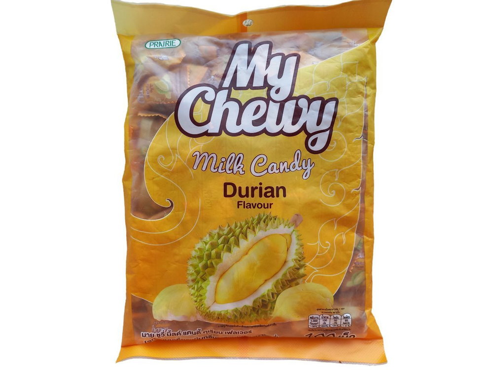 Жевательные молочные конфеты из Тайланда со вкусом Дуриан / Тайские сладости My Chewy Milk Candy Durian #1