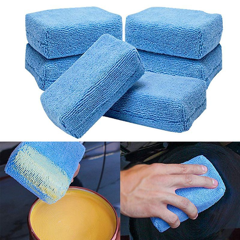 Микрофибра для авто / Тряпка для автомобиля / Апликатор 3D Applicator Microfiber Blue G-30 (12.7 х 9 #1