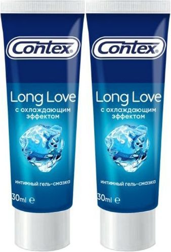 Гель-смазка Contex Long Love с охлаждающим эффектом, комплект: 2 упаковки по 30 мл  #1