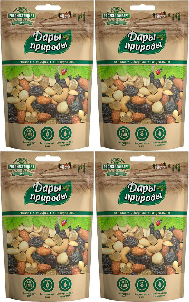 Ореховая смесь Дары Природы, комплект: 4 упаковки по 150 г  #1