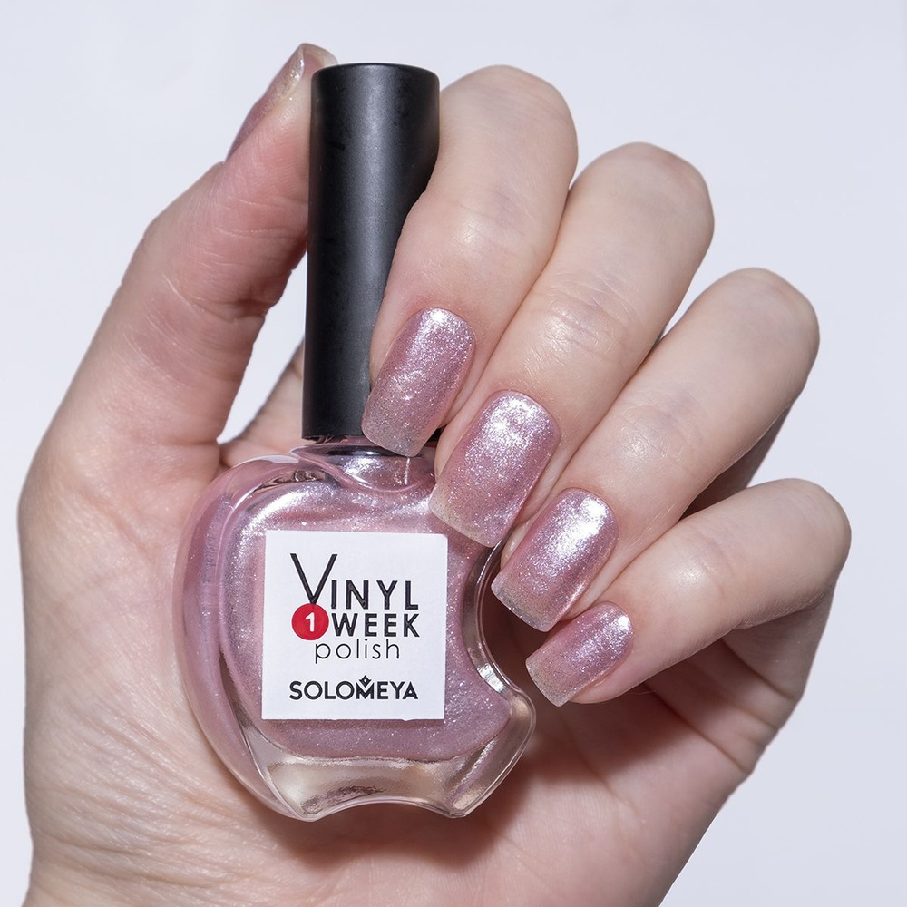 Solomeya Недельный лак One Week Vinyl Polish Glowing 39, 13ml #1