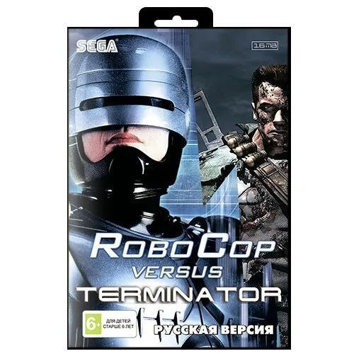 Игра для Sega Робокоп против Терминатора Robocop Versus Terminator 16 bit Русские субтитры  #1