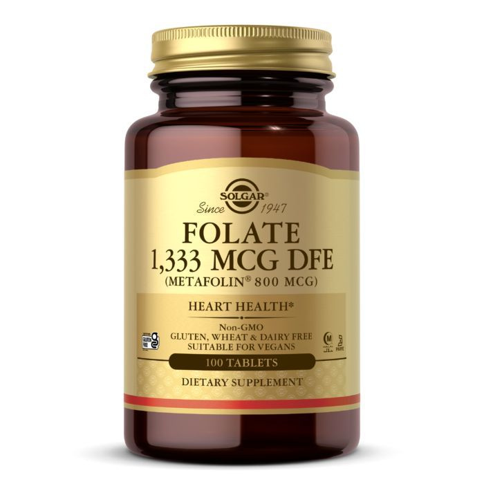 Folate 800 mcg - Metafolin 100 таблеток #1